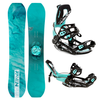 Damski zestaw snowboard Raven pro marble Carbon