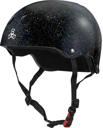 Kask Skate Triple eight - Glitter Sweatsaver Black