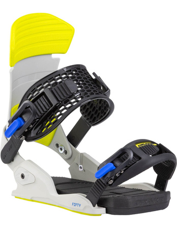 Męskie Wiązania snowboardowe - fifty grey/lime