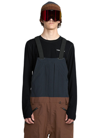 Męskie Spodnie snowboardowe Volcom Rain Gore Tex Bib Overall brown