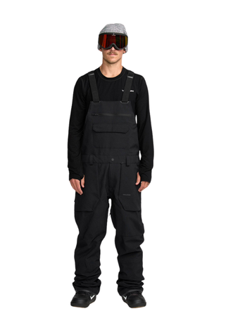 Męskie Spodnie snowboardowe Volcom Roan Bib Overall Black 