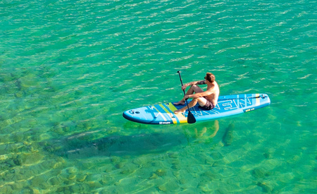 Deska SUP RAVEN WaveCruiser Blue/Lime 350cm