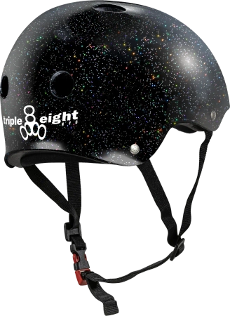 Kask Skate Triple eight - Glitter Sweatsaver Black