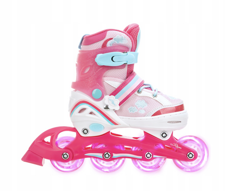 Rolki regulowane 4w1-  Raven Zoya  Kółka LED