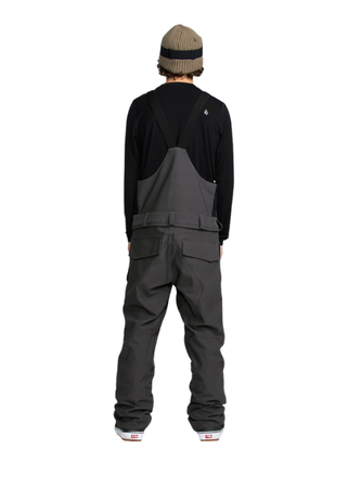 Męskie Spodnie snowboardowe Volcom Roan Bib Overall Dark grey