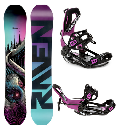 Damski zestaw snowboard Raven Pure Mint