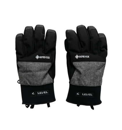 Męskie Rękawice - Level Matrix Gore Tex black grey