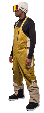 Spodnie snowboardowe WHITESPACE - 2L Cargo Insulated Bib Khaki