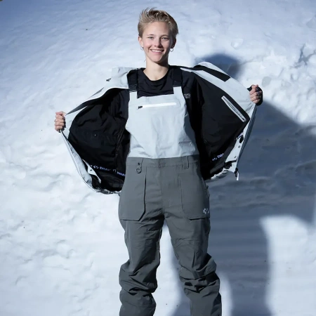 Damskie spodnie snowboardowe ThirtyTwo - Women's Basement Bib Grey