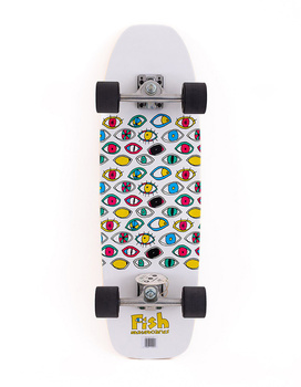 Surfskate Fishskateboard -Surf Skate Eyes 28"