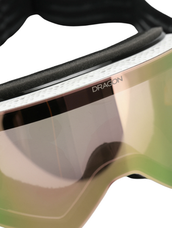 Gogle Snowboardowe - Dragon R1 OTG alpina/lumalens rose gold ion/lumalens amber