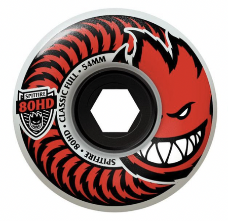 Kółka do deskorolki Spitfire - Classic Full grey/red