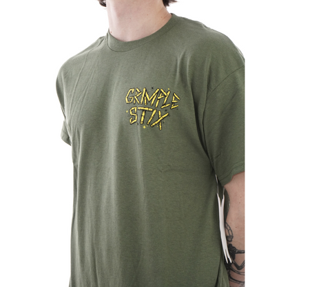 Koszulka Antihero - Grimple Vacation Shirt Army Green