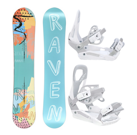Damski zestaw snowboard Raven Anna + wiązania s230